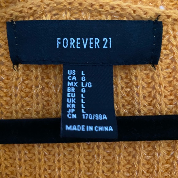 Burnt orange forever 21 sweater - Picture 3 of 3